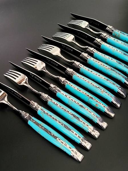 12 piece laguiole cutlery set for 6