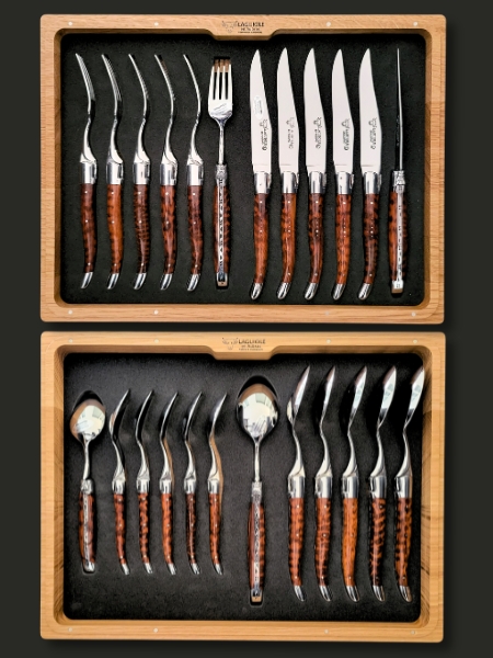 24 piece laguiole cutlery set for 6