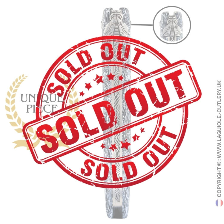 the polar: laguiole pocket knife with full marbled carbon fiber handle