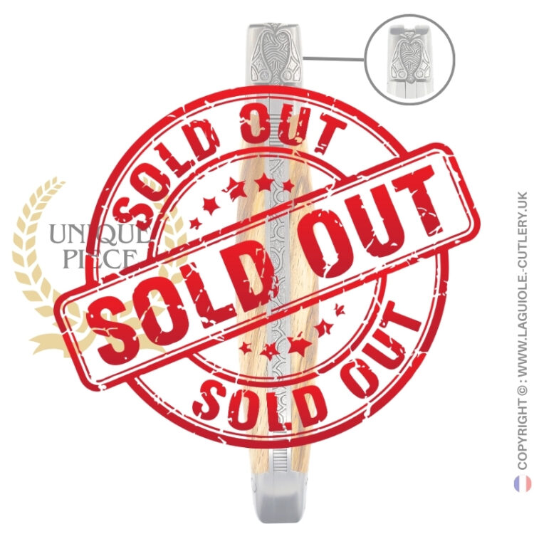 sunny aubrac: laguiole pocket knife in aubrac beech wood hand engraved bee and bolsters