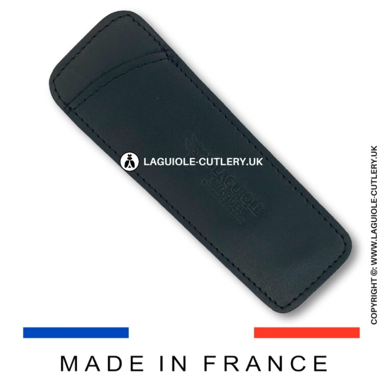 black leather sheath