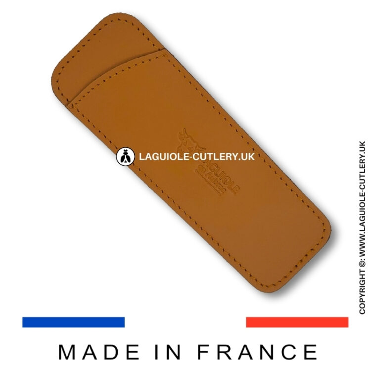 brown leather sheath