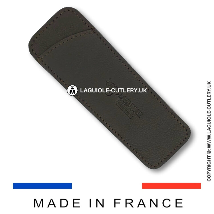 classic black cacao leather sleeve (grained)