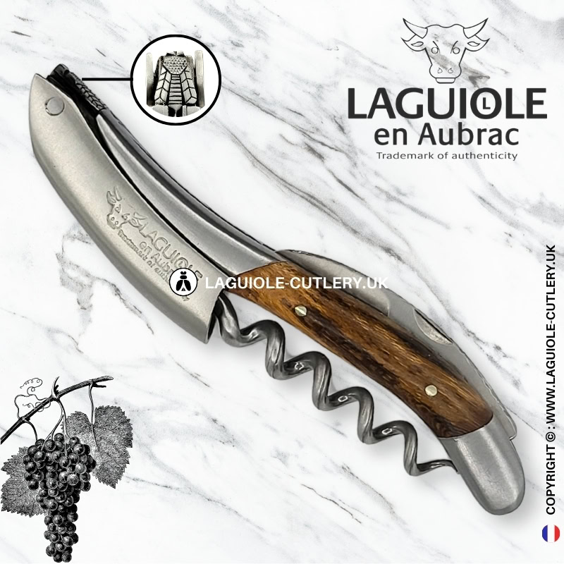 laguiole sommelier corkscrew crafted bee edition grapevine wood
