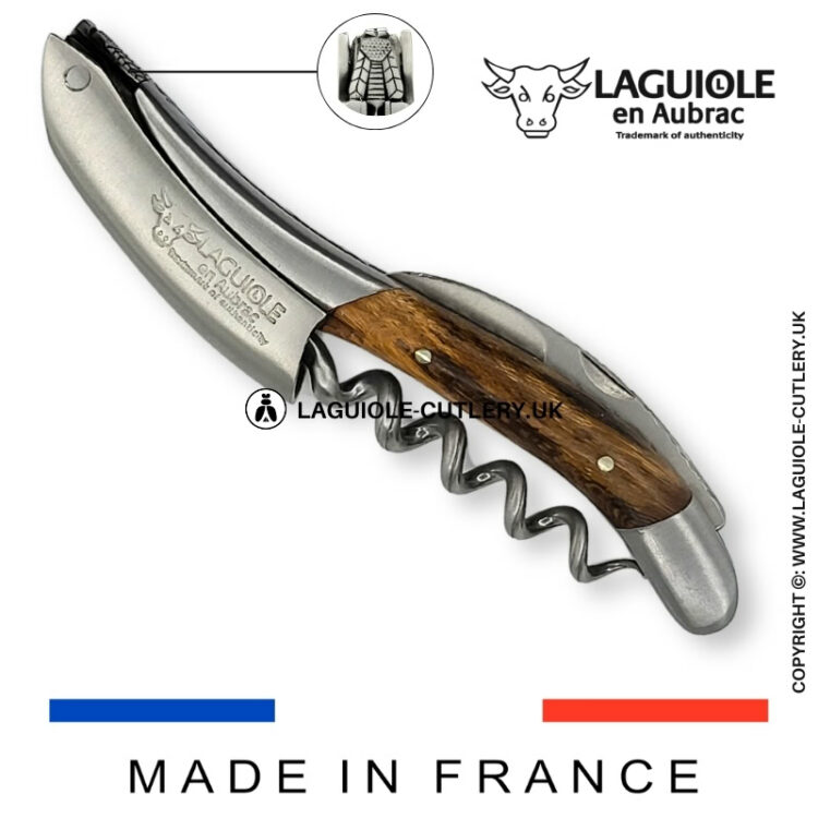 laguiole sommelier corkscrew crafted bee edition grapevine wood