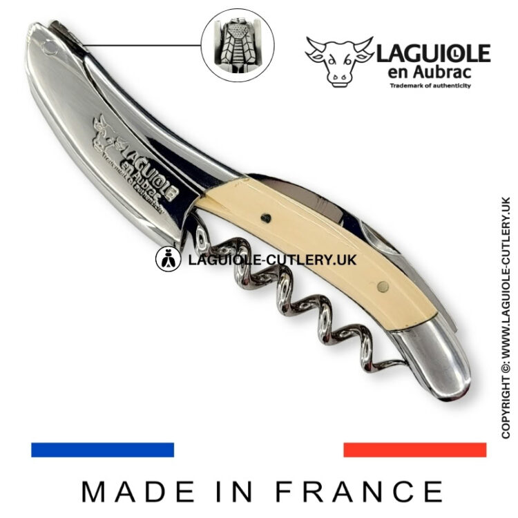 laguiole sommelier corkscrew crafted bee edition mammoth ivory