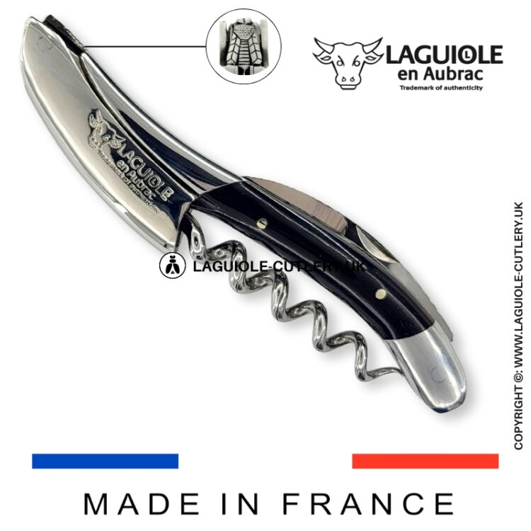 laguiole sommelier corkscrew crafted bee edition buffalo horn