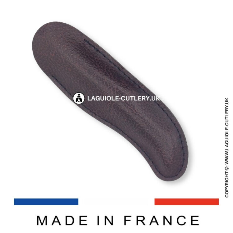 cacao curved synthetic sheath for laguiole corkscrew and pocket knife