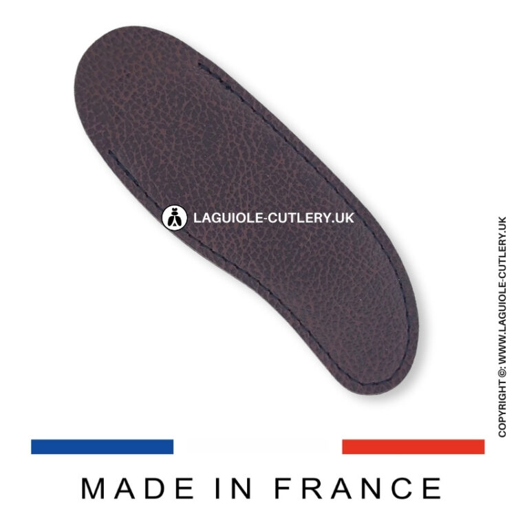 cacao curved synthetic sheath for laguiole corkscrew and pocket knife