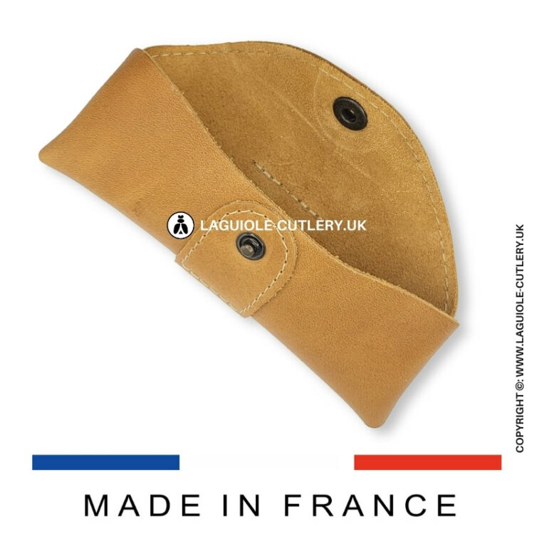 horizontal brown leather belt sheath le millésime