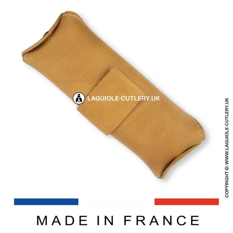 horizontal brown leather belt sheath le millésime