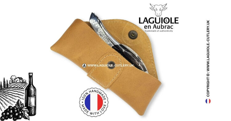 horizontal brown leather belt sheath le millésime