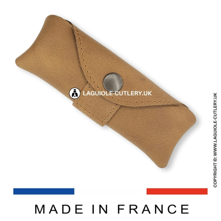 horizontal cacao leather belt sheath le millésime