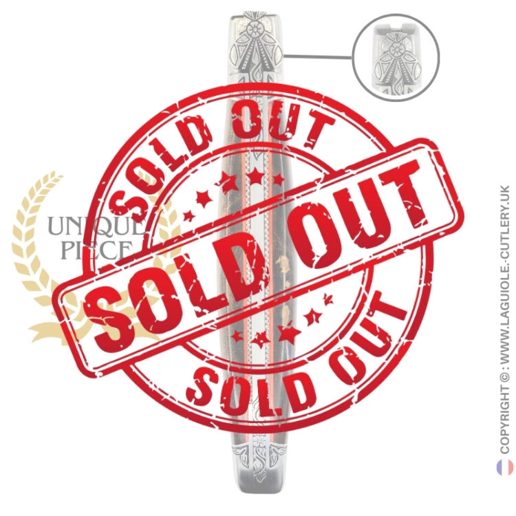 scarlet dream: laguiole pocket knife in laurel burl hand engraved bee and bolsters