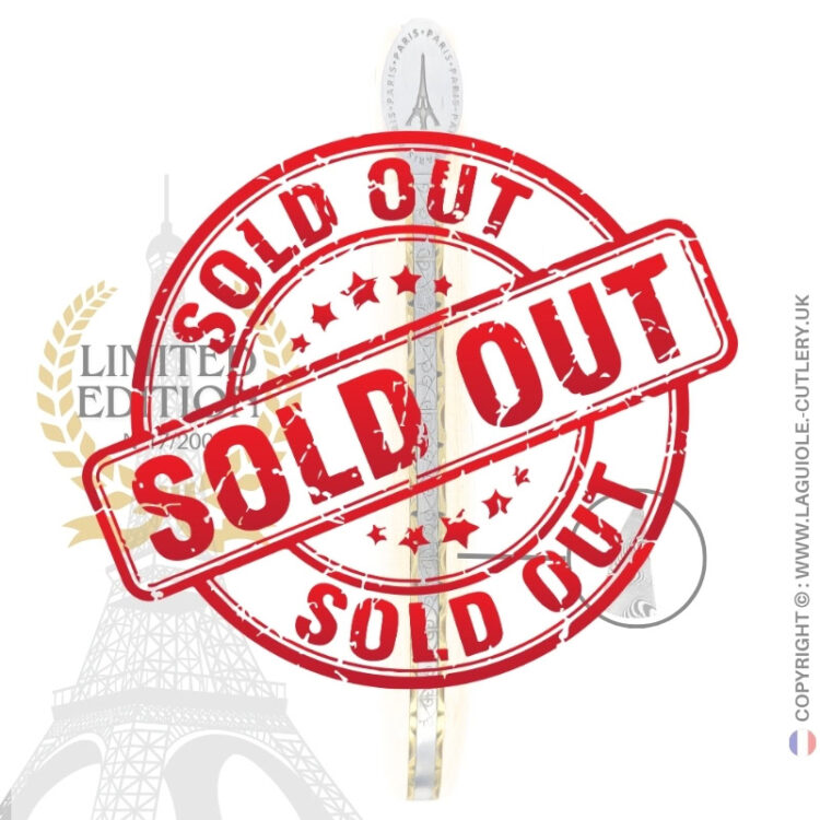 laguiole eiffel tower origin n°17: pocket knife in fossil mammoth ivory – damascus steel blade