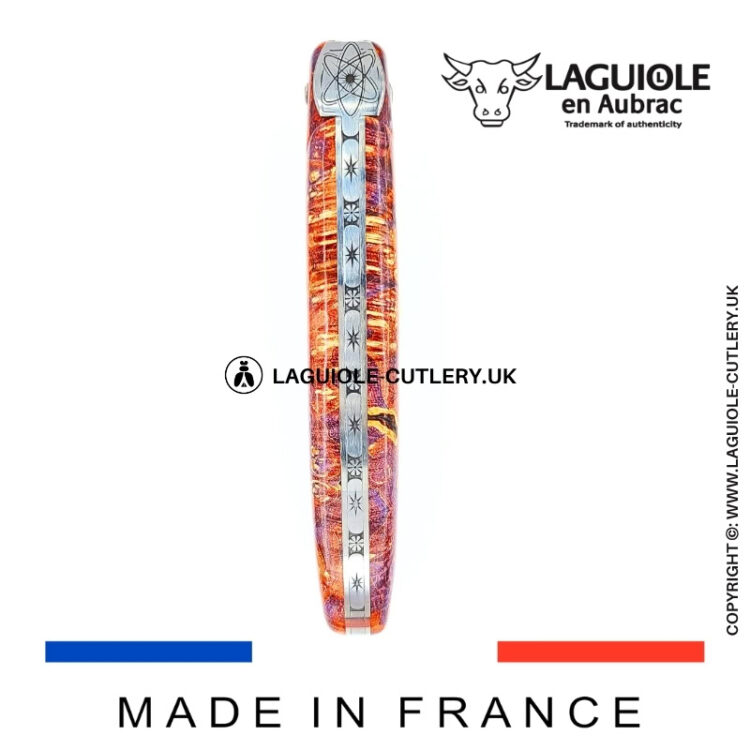 “big bang” laguiole pocket knife – cosmos collection – elder burl