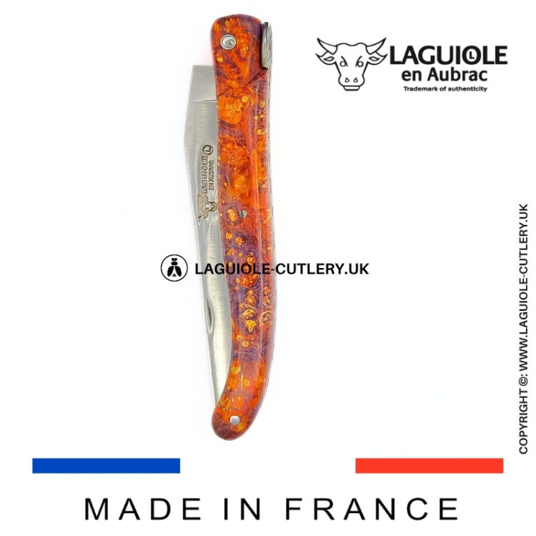 “big bang” laguiole pocket knife – cosmos collection – elder burl