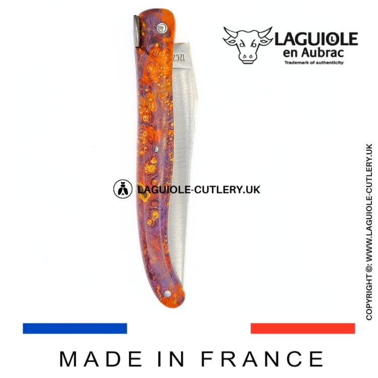 “big bang” laguiole pocket knife – cosmos collection – elder burl