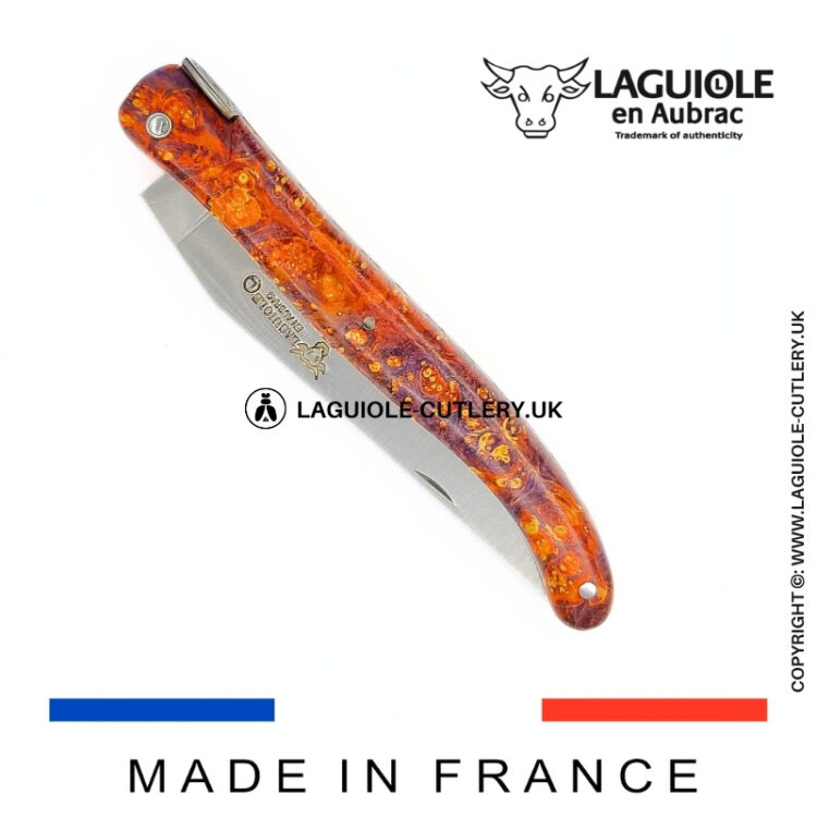 “big bang” laguiole pocket knife – cosmos collection – elder burl