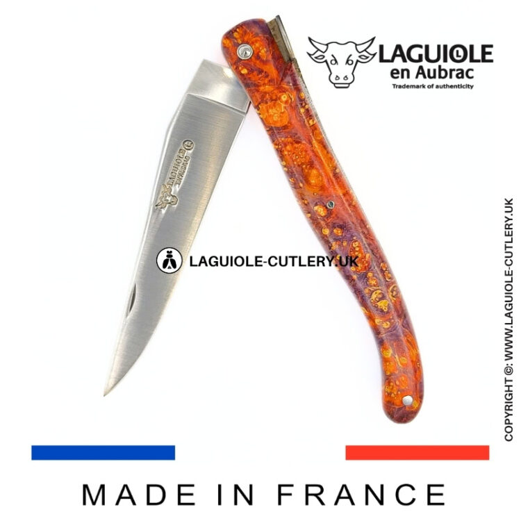 “big bang” laguiole pocket knife – cosmos collection – elder burl