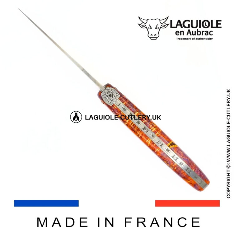 “big bang” laguiole pocket knife – cosmos collection – elder burl