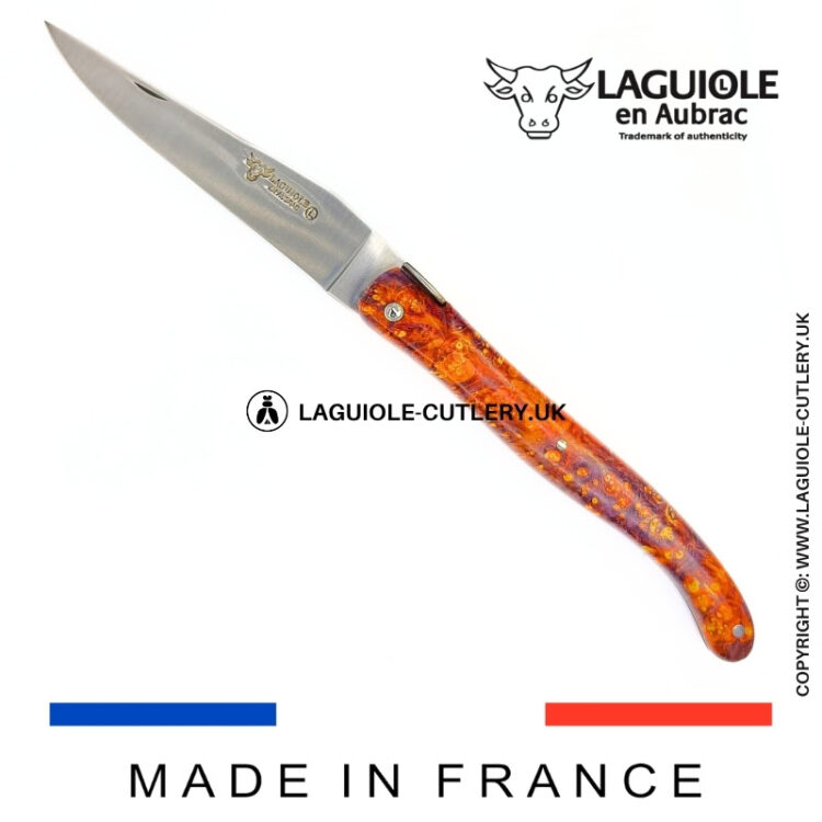 “big bang” laguiole pocket knife – cosmos collection – elder burl