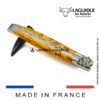 laguiole pocket knife “butterfly” in yellow birch wood