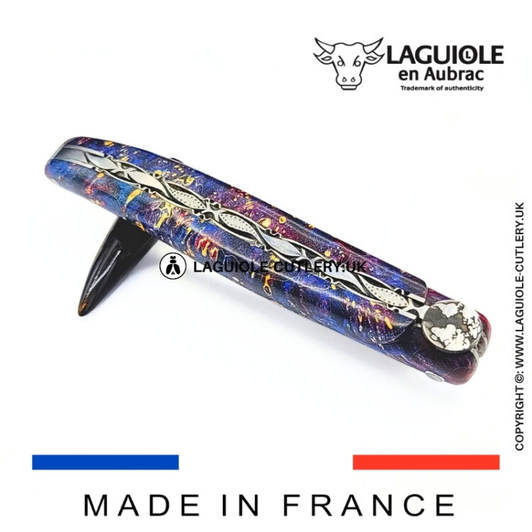 “the earth” laguiole pocket knife – cosmos collection – elder burl