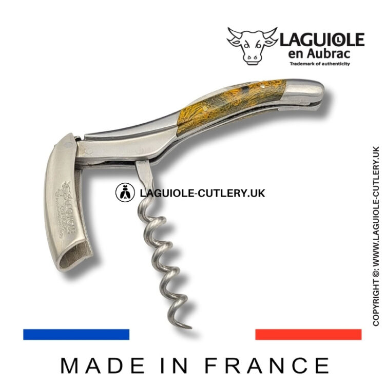 laguiole sommelier corkscrew green cheesewood