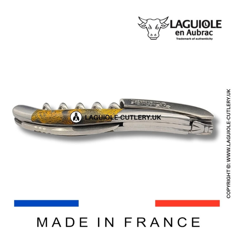 laguiole sommelier corkscrew green cheesewood