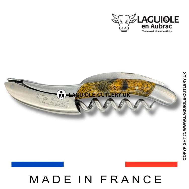 laguiole sommelier corkscrew green cheesewood