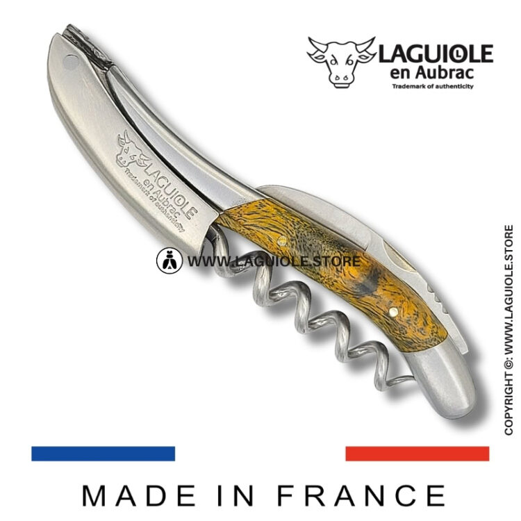 laguiole sommelier corkscrew green cheesewood