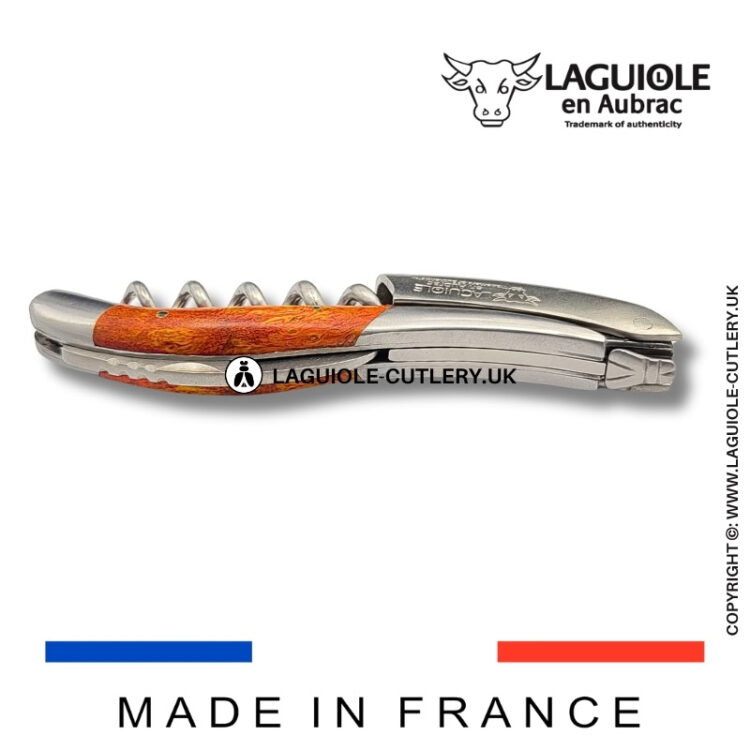 laguiole sommelier corkscrew red cheesewood