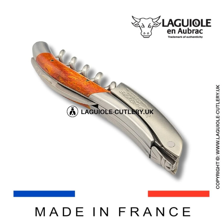 laguiole sommelier corkscrew red cheesewood