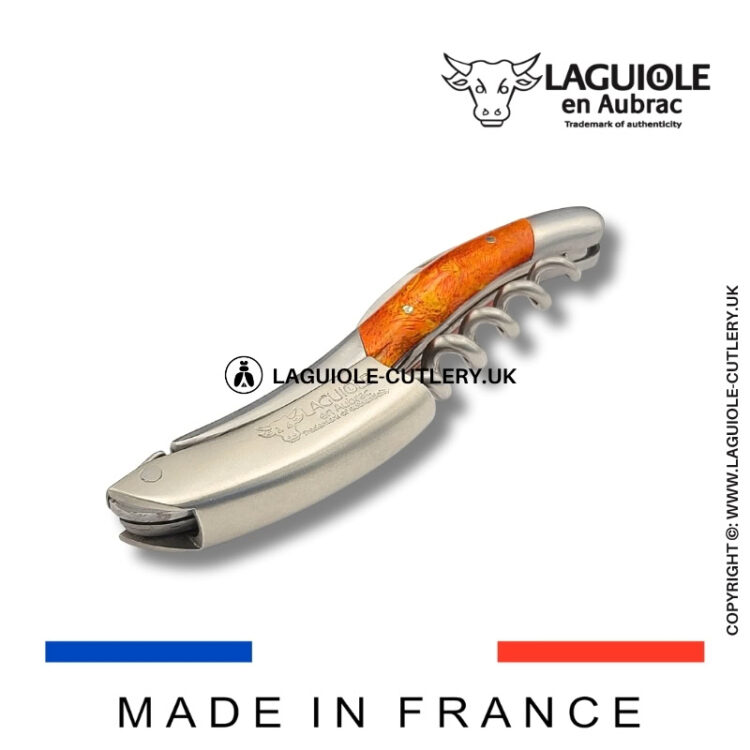 laguiole sommelier corkscrew red cheesewood