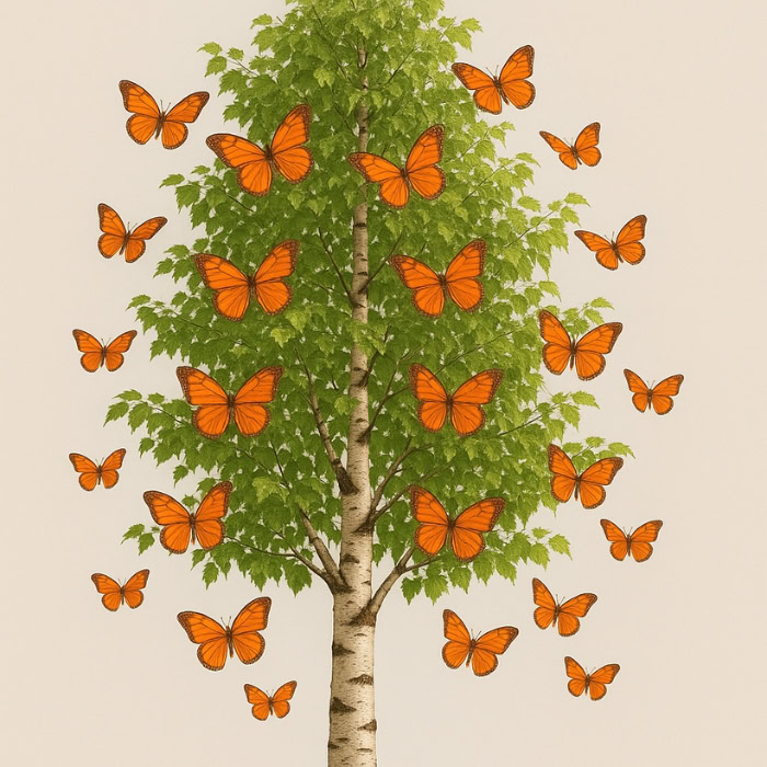 red butterfly