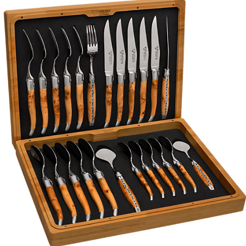 24 piece laguiole dining cutlery set – complete service for six