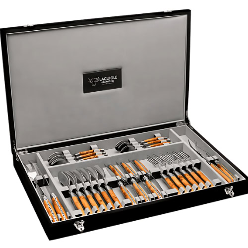 28 piece laguiole dining cutlery canteen