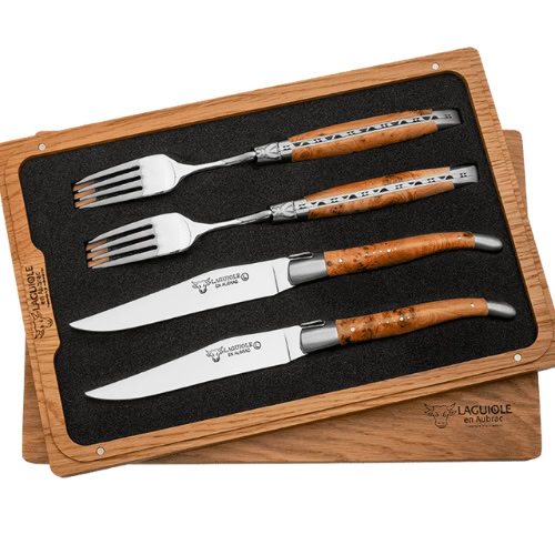 laguiole 4 piece steak knife and fork sets