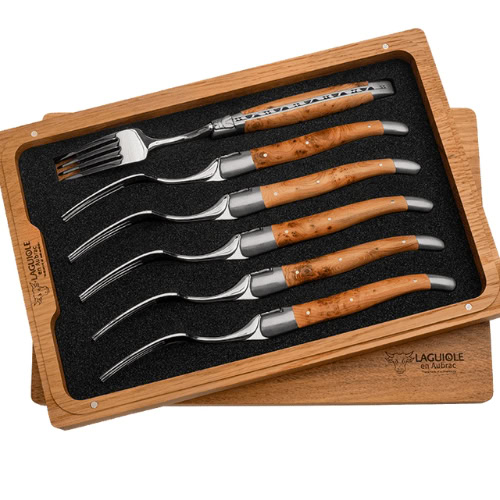 laguiole 6 piece dining fork sets