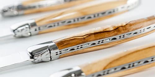 laguiole steak knives olivewood