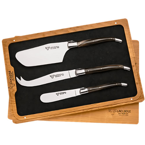 3 piece laguiole cheese knife sets